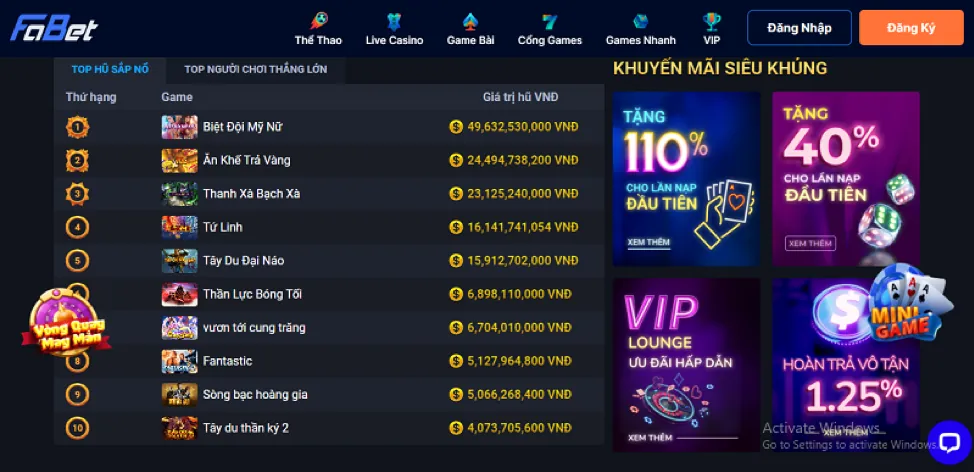 Đa dạng trò chơi và khuyến mãi tại sportsbet link mới